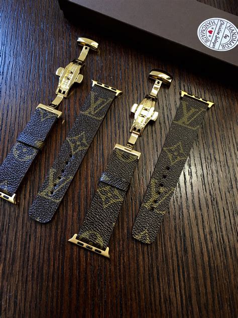 black louis vuitton apple watch band|upcycled monogram Apple Watch band.